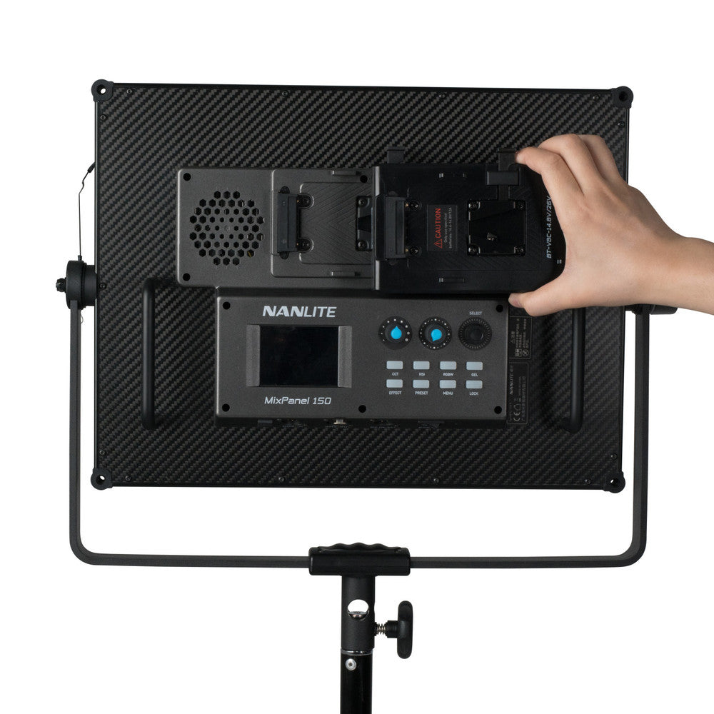 Nanlite BT-VBC-14,8V/26V V-Mount Batterie Konverter – 14,8 V zu 26 V – für MixPanel 150, Sony V-Mount