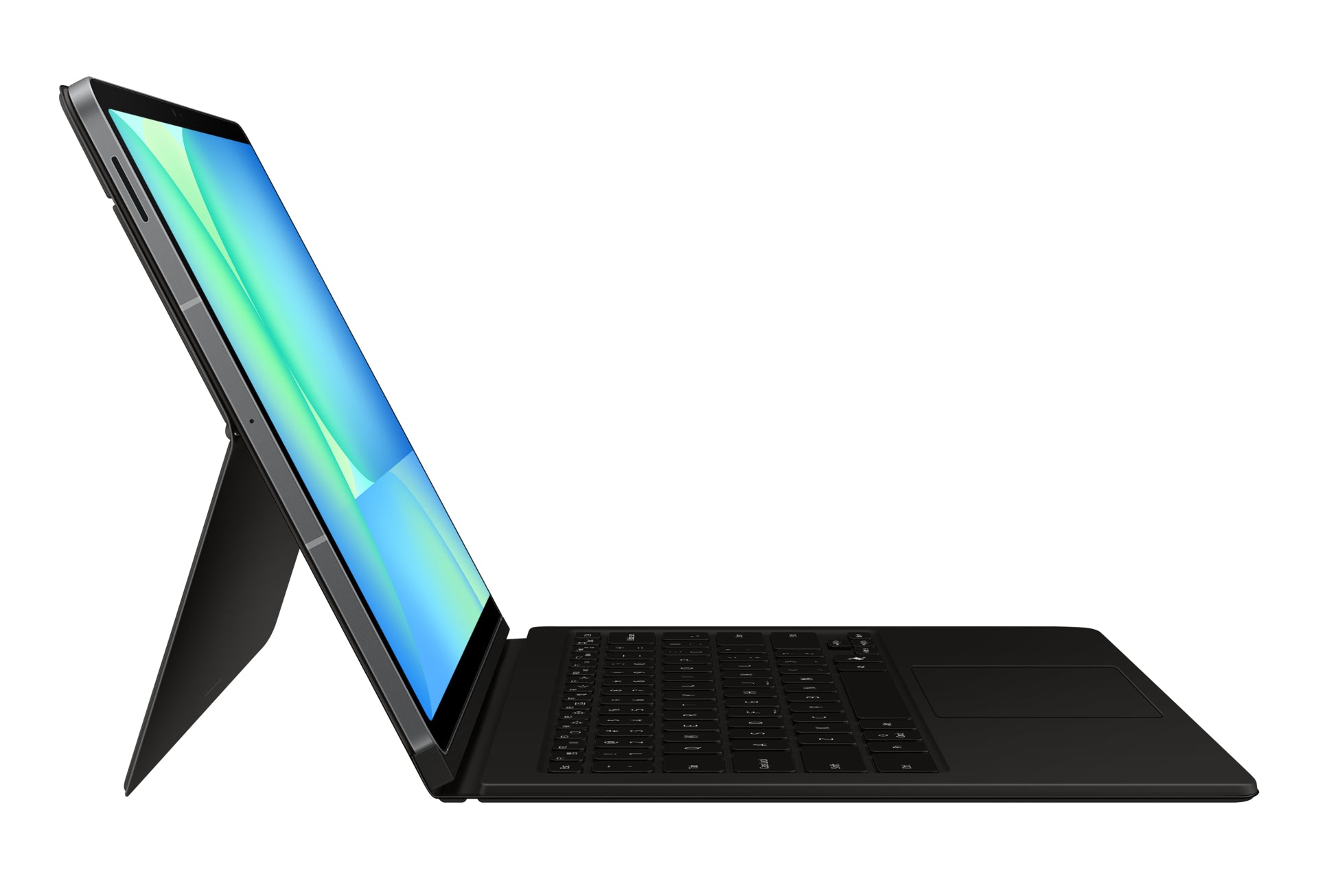 Samsung Tastatur-Case für Galaxy Tab S10 FE+ – Smart Connector, QWERTZ (CH), mit Trackpad – Schwarz