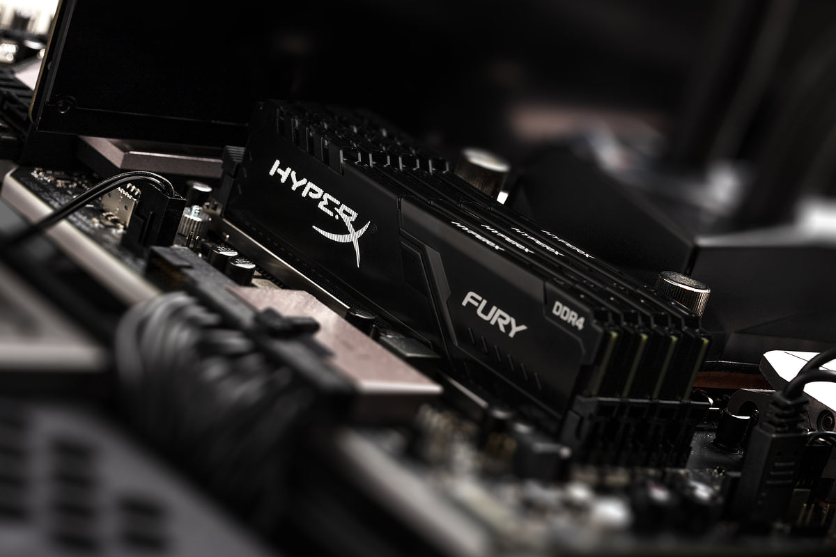 HyperX FURY HX436C17FB3K4/64 – RAM-Kit – 64 GB (4×16 GB) DDR4 3600 MHz, CL17, 1,35 V, Kühlkörper