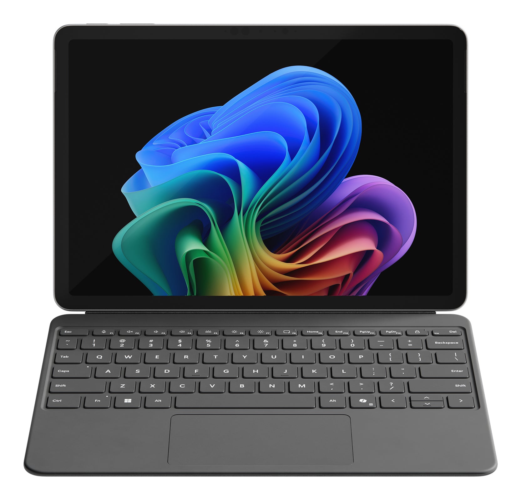 Microsoft Tastatur-Case für Surface Pro 12" – Smart Connector, mit Trackpad, Beleuchtung – Grau