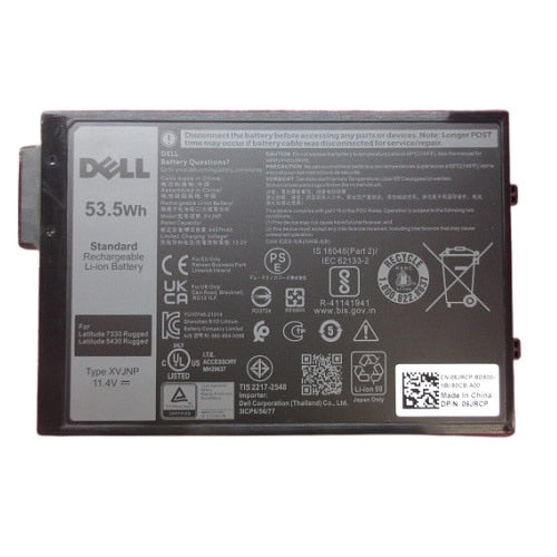 DELL Notebook-Akku – für Latitude 13 Rugged 7330 Extreme – 53,5 Wh (3 Zellen) – Schwarz