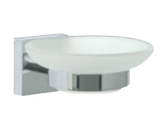 TESA Seifenschale – Klebemontage – 11 × 13,1 × 5,1 cm – Weiss – Metall
