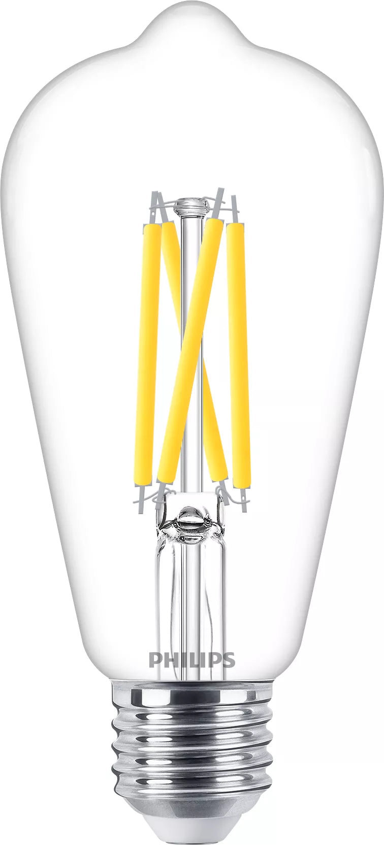 Philips by Signify Philips LED-Leuchtmittel E27 ST64 – 806 lm, 5,9 W, Warmweiss 2200–2700 K – 1 Stk. – Klar