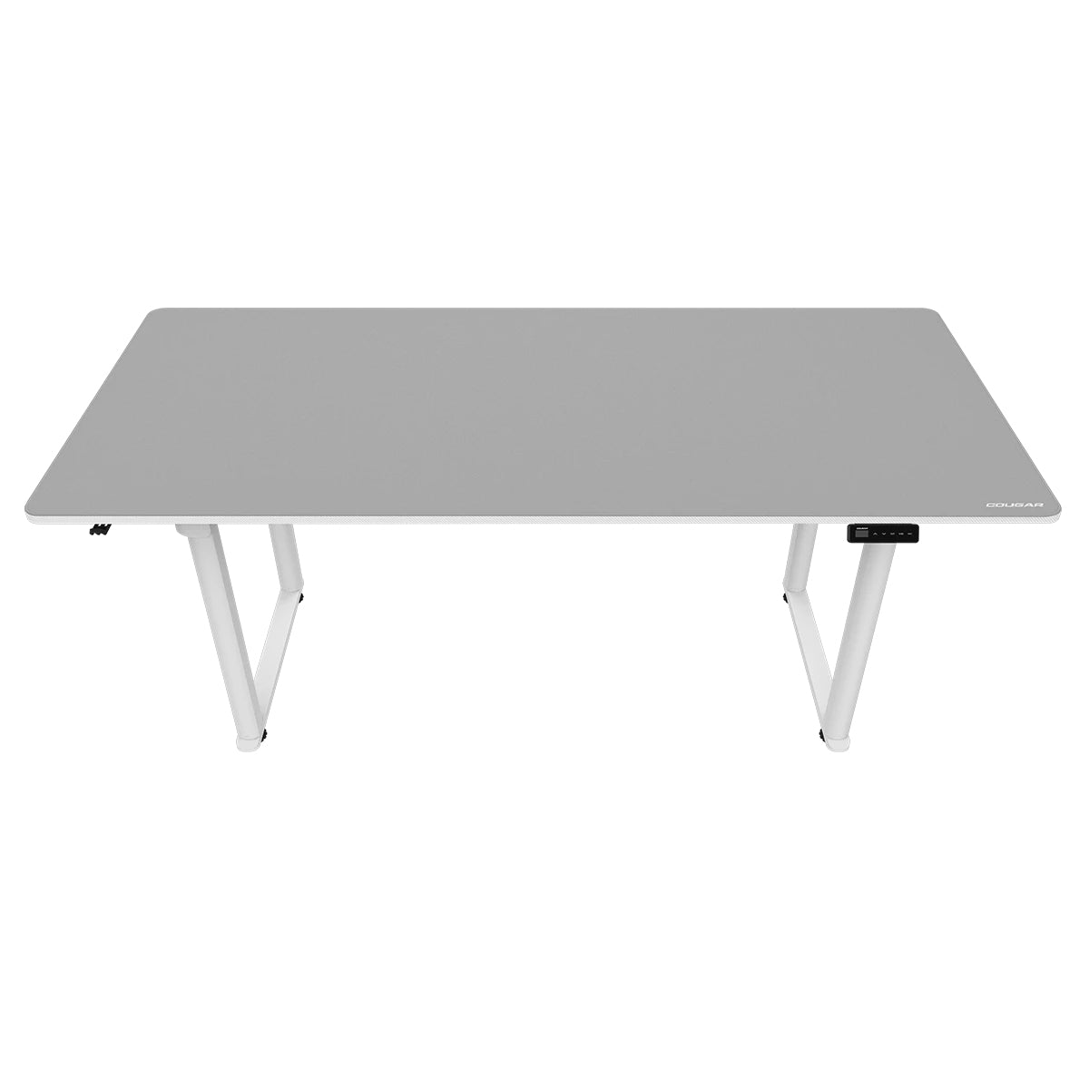 COUGAR Gaming E-Grav 180 – Höhenverstellbarer Tisch, 180 × 80 cm, elektrisch, 73–118 cm, 120 kg, weiss