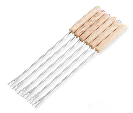 Ohmex Fondue-Set – Ø 21 cm, Gusseisen, für Käsefondue, Induktion, Elektro, Rot/Schwarz, 6 Personen, 8 Teile