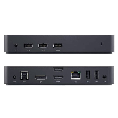 DELL D3100 Dockingstation – USB-A, 1× DP, 2× HDMI, 6× USB-A, GbE, 3,5 mm Audio