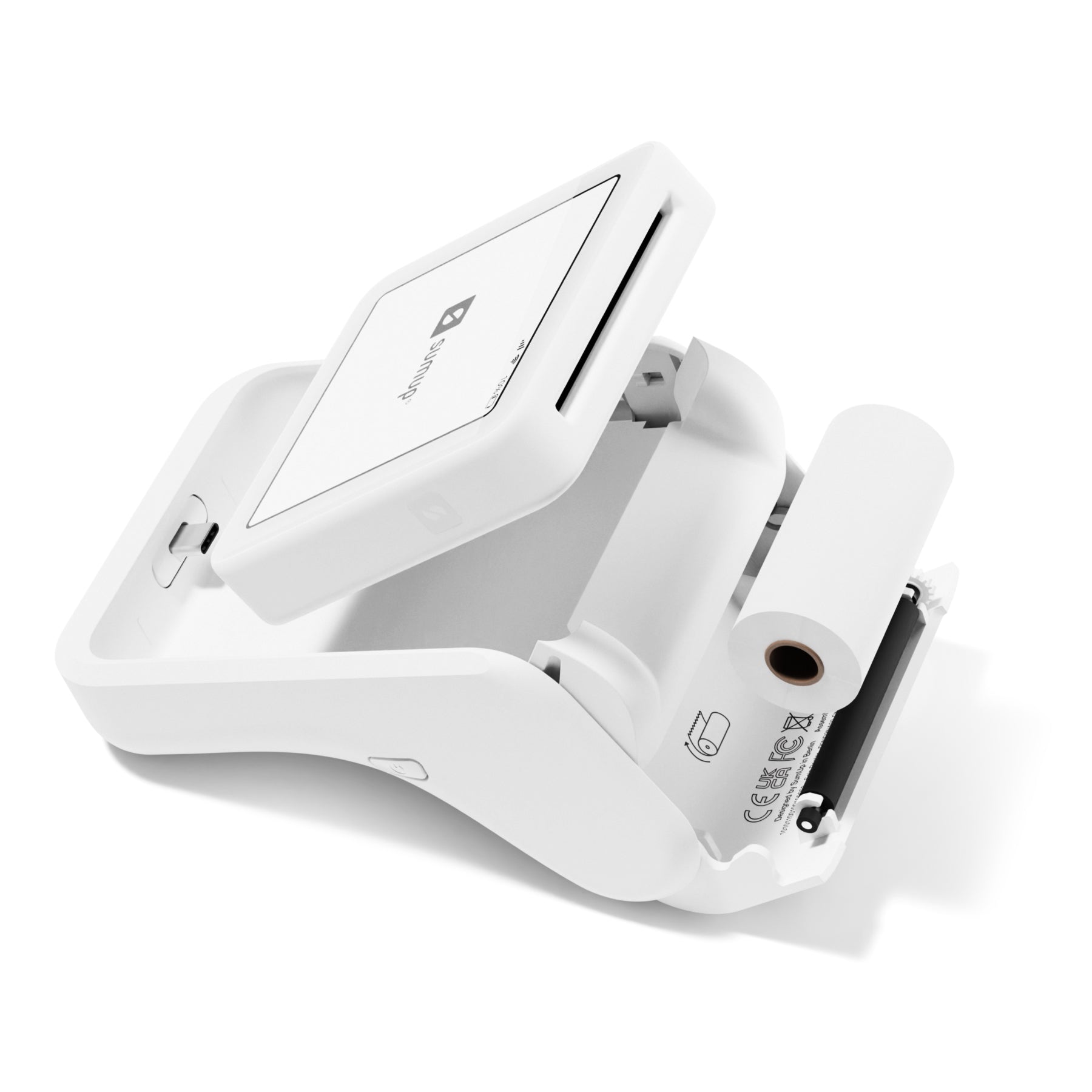 SumUp POS-Terminal mit Bondrucker – WLAN/4G, kontaktlos & EMV – weiss