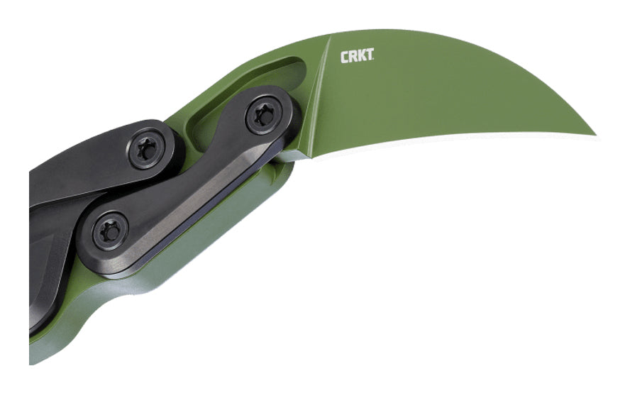 CRKT Provoke – Klappmesser 61 mm, Aluminiumgriff, Grün
