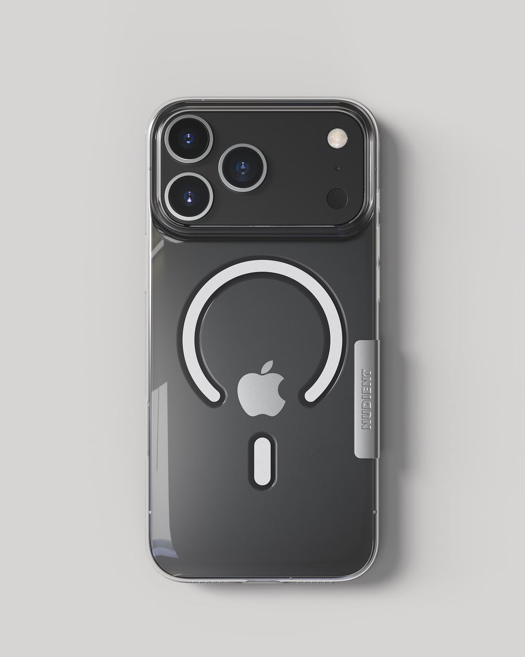 Nudient – Backcover – für Apple iPhone 17 Pro Max – transparent – MagSafe-kompatibel
