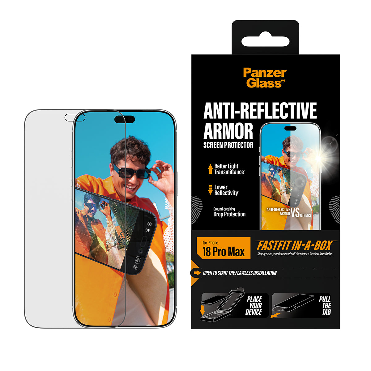 PanzerGlass Displayschutz (Folie), Ultra-Wide Fit – für iPhone 18 Pro Max