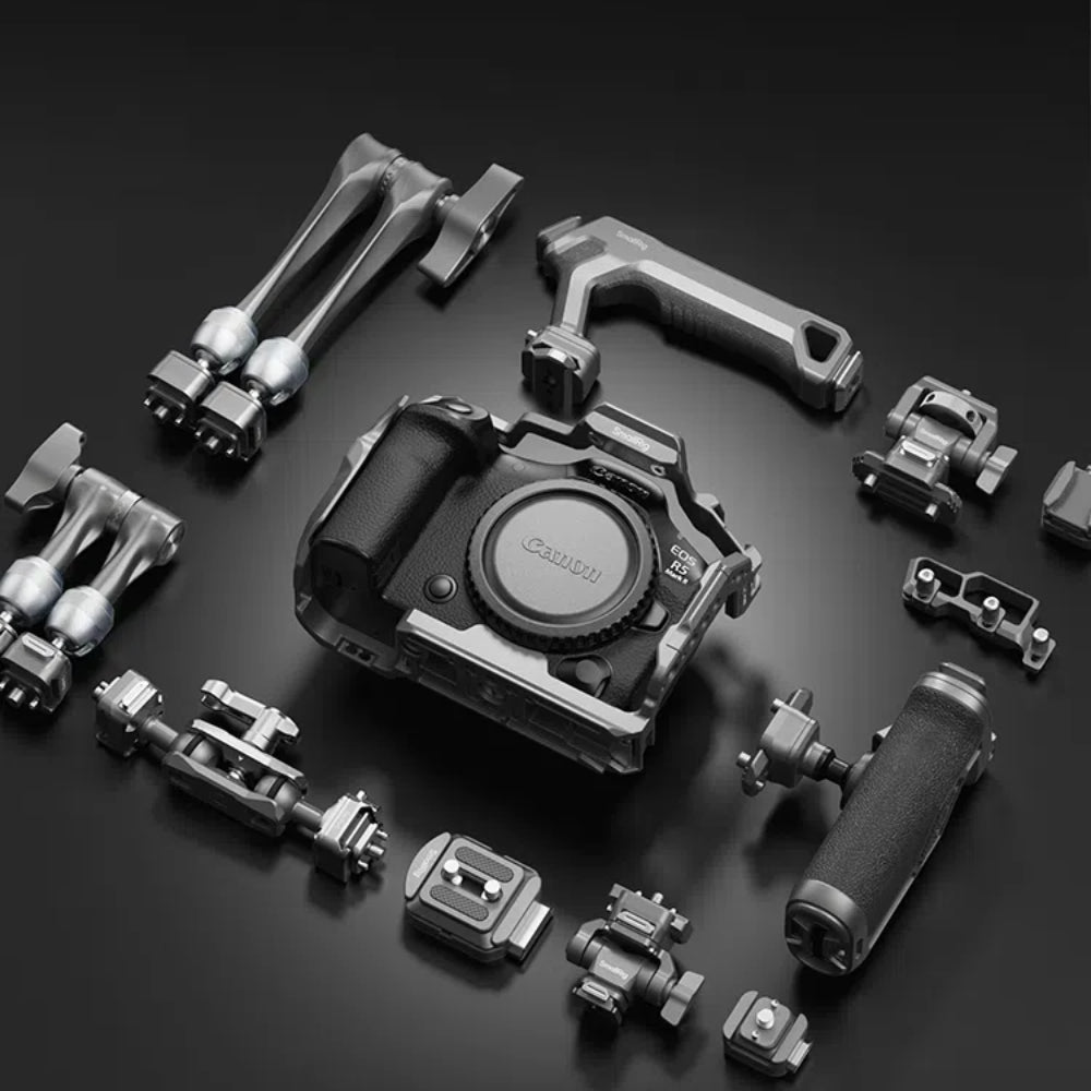 SmallRig HawkLock 5029 Cage-Kit – 1/4" & 3/8" Gewinde – für Canon EOS R5 Mark II – Aluminium