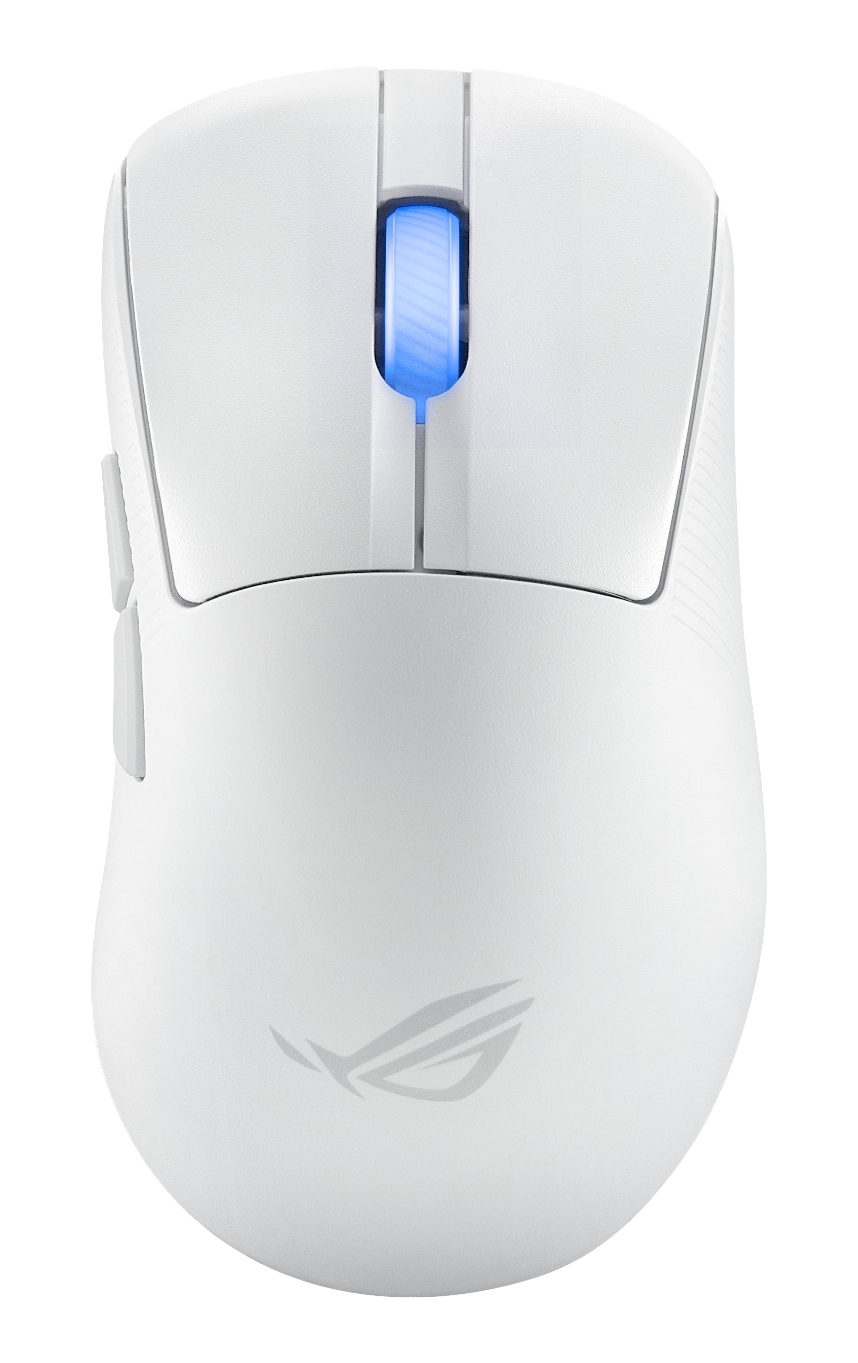 ASUS ROG Keris II WL Ace WHT Gaming-Maus – kabellos, Bluetooth + 2,4 GHz, USB-A, 42'000 dpi, 4 Tasten, für Rec