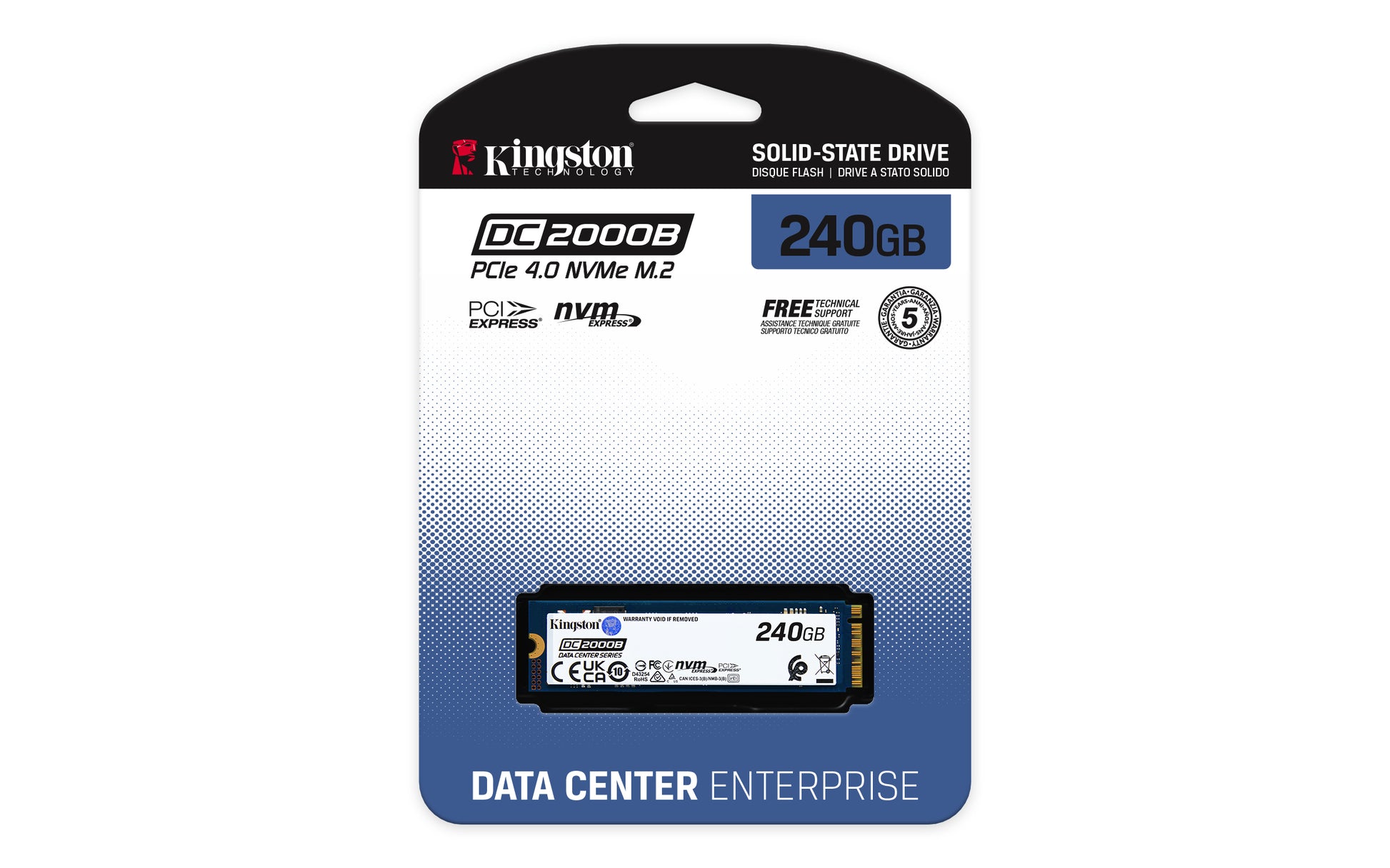 Kingston DC2000B 240GB – M.2 2280, Enterprise SSD
