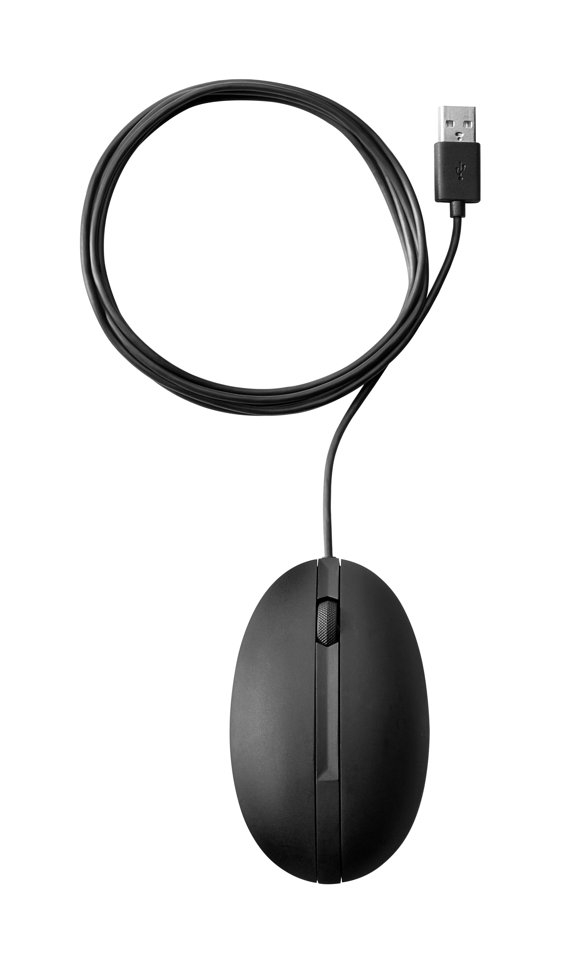 HP Wired Desktop 320M – Maus – Kabelgebunden (USB‑A), beidhändig, Schwarz