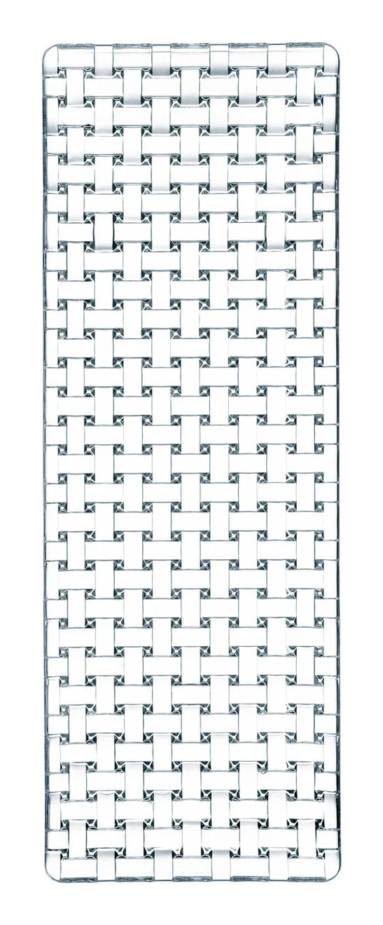 Nachtmann Servierplatte Bossa Nova – 42,0 × 15,0 × 2,4 cm, Kristallglas, Transparent, spülmaschinenfest