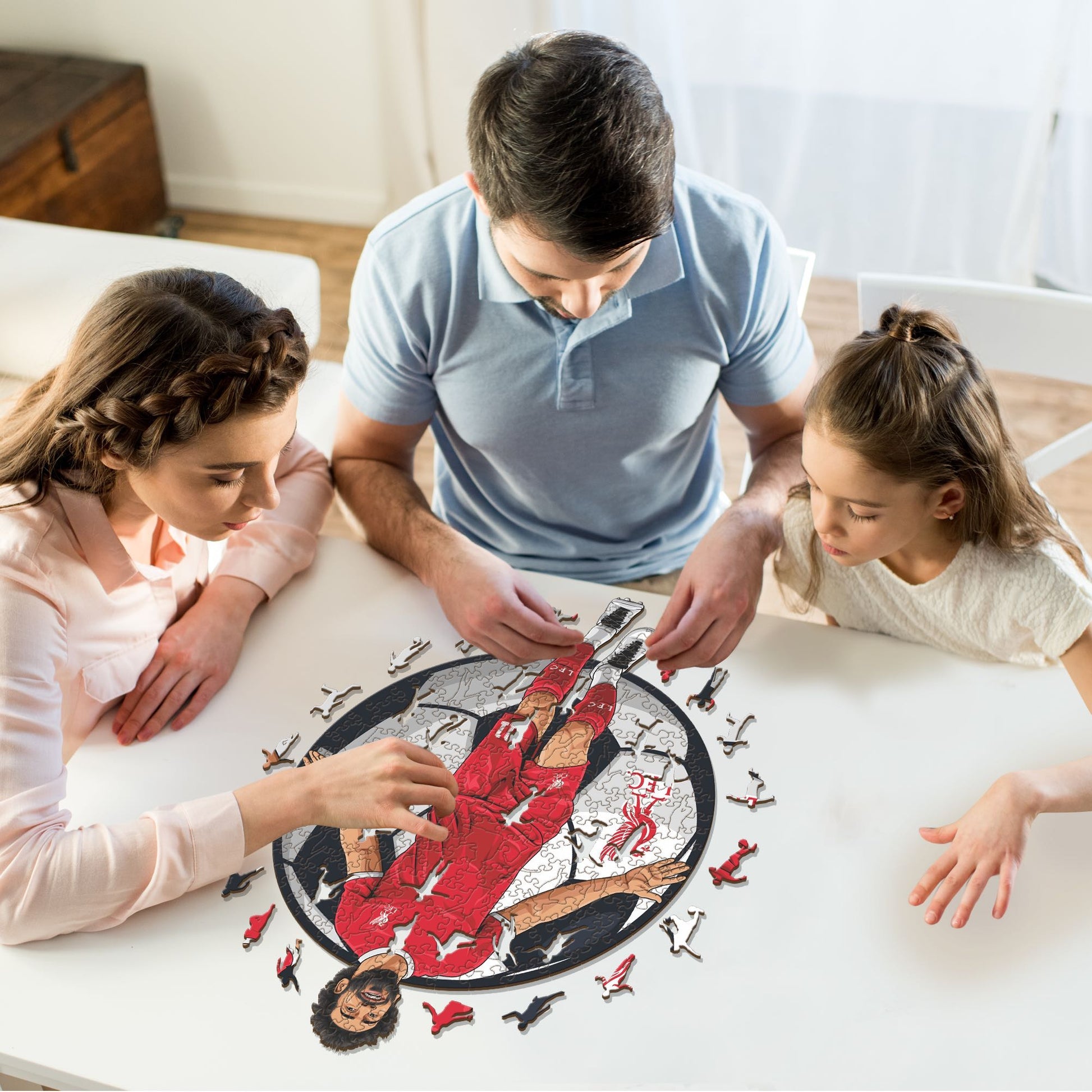 Iconic Puzzles Puzzle Liverpool FC – Mo Salah – 150 Teile – 21 × 30 cm – ab 10 J. – Holz