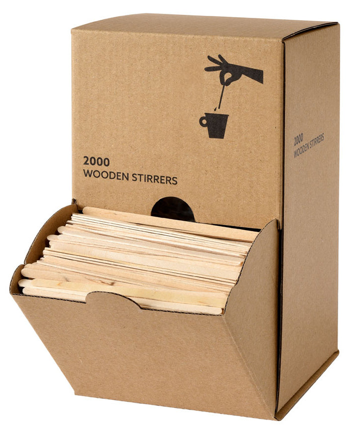Duni Rührstäbchen Holz (Birke), 11 cm – FSC – 2'000 Stk.