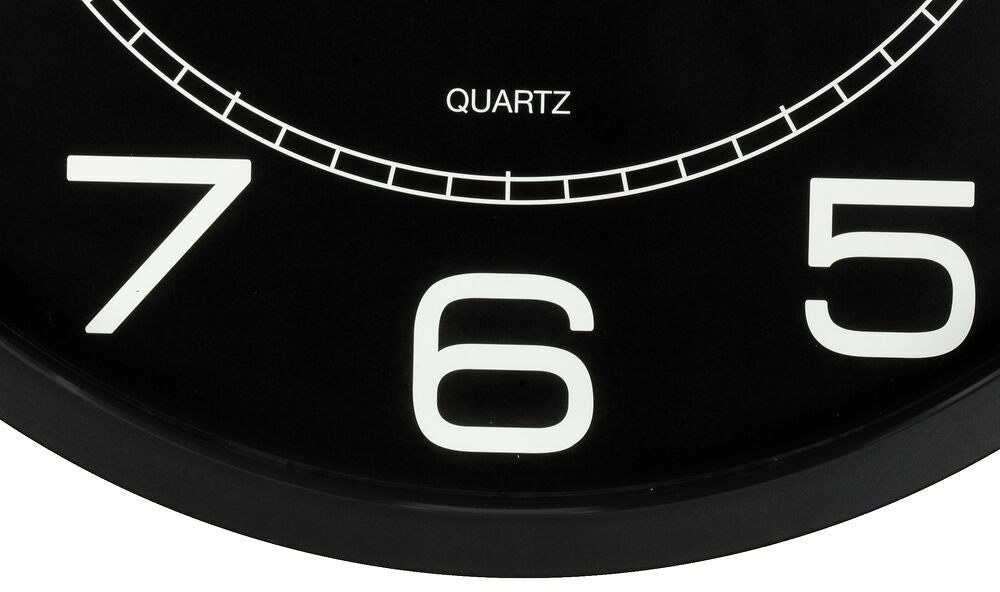 Unilux Wanduhr MEGA Schwarz – Rund