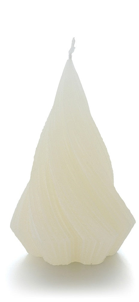 Balthasar Weihnachtskerze – Ø 6,5 × 13 cm – Weiss