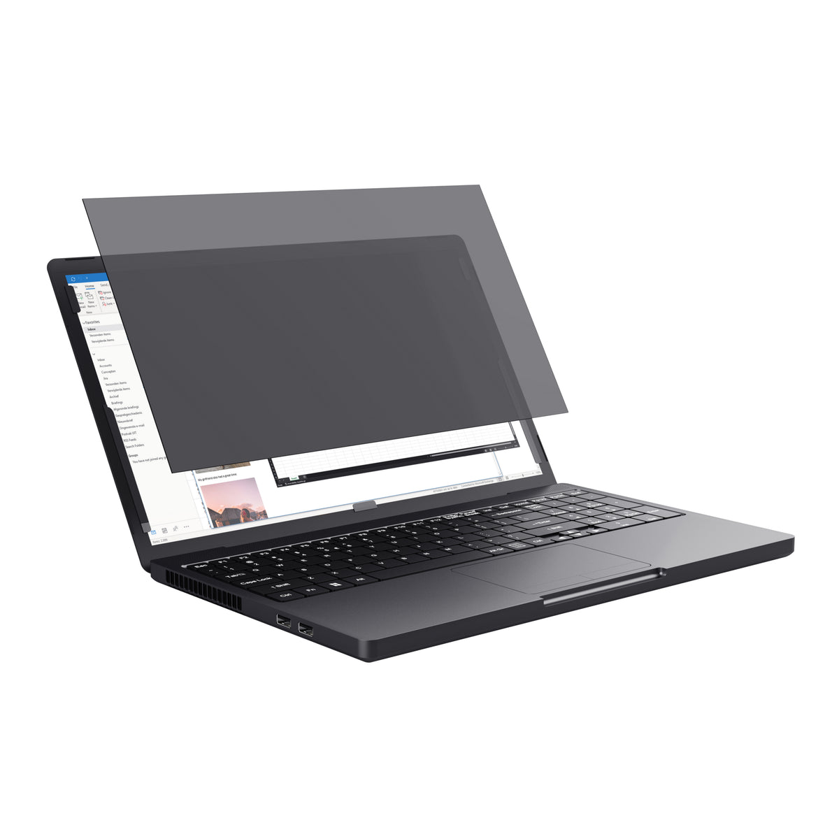 Trust Blickschutzfilter für Laptop 15,6", 16:9 – 344 × 194 mm, Blickschutz von allen 4 Seiten