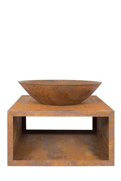 La Hacienda Feuerschale – Ø 66 × 59 cm – Gusseisen & Stahl, Braun