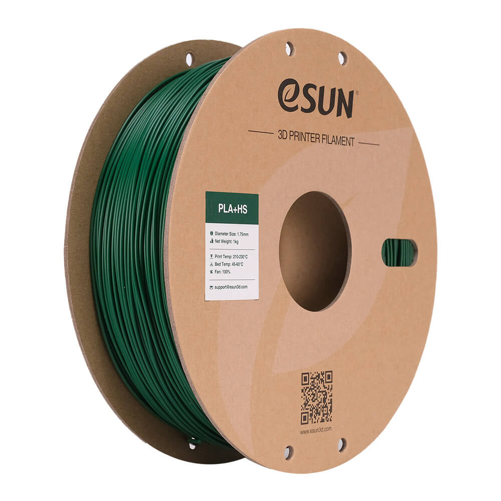 eSUN 3D-Drucker-Filament PLA+ HS PLA 1,75 mm Kieferngrün, opak, 1 kg
