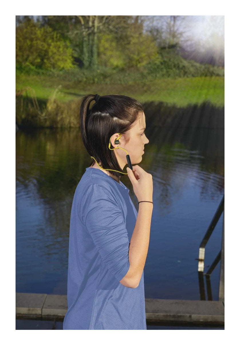 Hama Freedom Athletics III In-Ear Kopfhörer – Schwarz/Gelb, BT 5,3