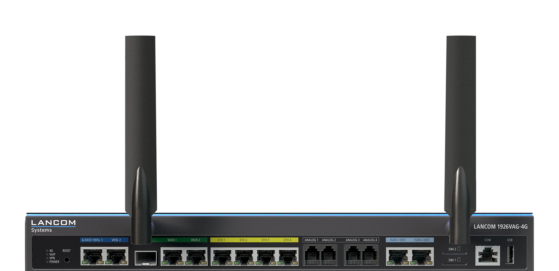 LANCOM Systems LANCOM 1926VAG-4G SD-WAN VPN-Router – 4G (LTE), 6× 1G, 19", 1U, Metall