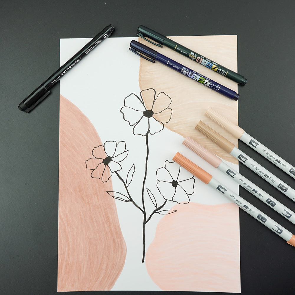Tombow MONO Drawing Pen Fineliner – 0,5 mm, Schwarz