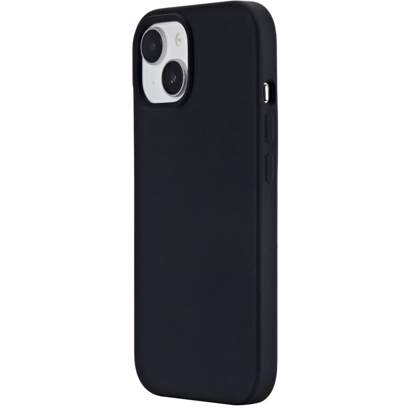 eSTUFF INFINITE ROME (GRS) Backcover – für Apple iPhone 15, MagSafe, Mikrofaser+PC+Silikon, schwarz
