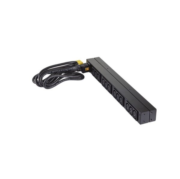 APC Basic PDU Rack, Einphasig 3680 W – C13×12, Eingang IEC C20, 16 A 208/230 V, 2,5 m – schwarz