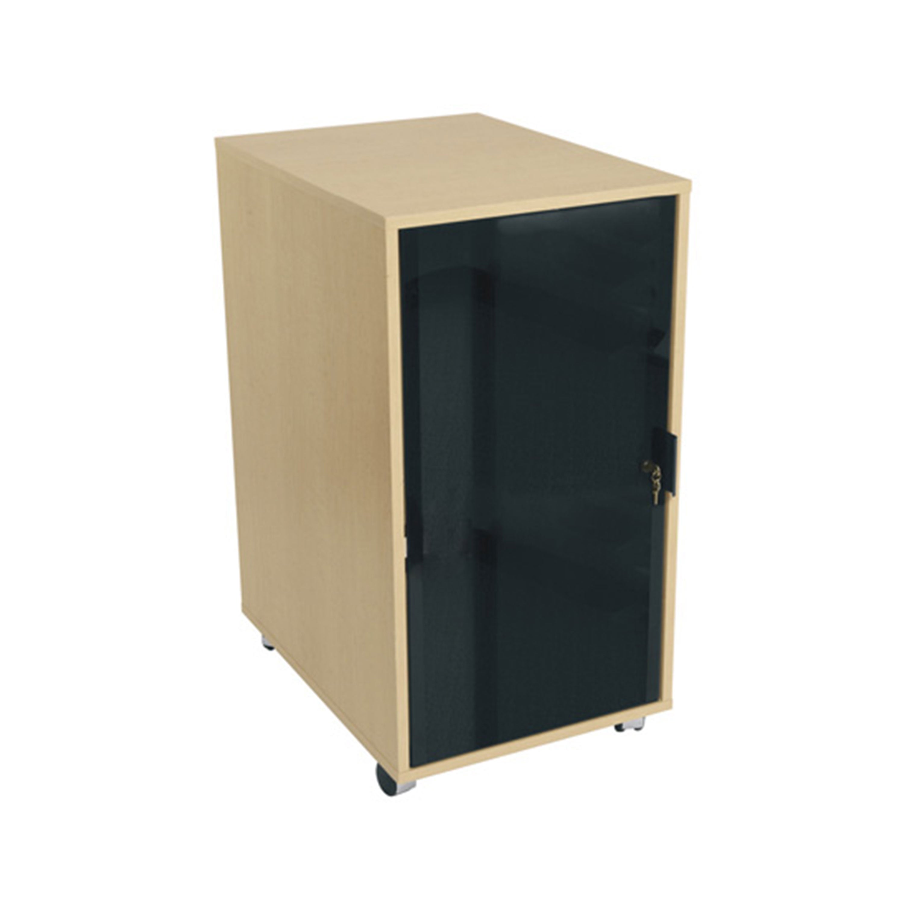 Middle Atlantic RK-GD8 – Rack-Tür, 8U, Gehärtetes Glas, Sperrbar, Schwarz