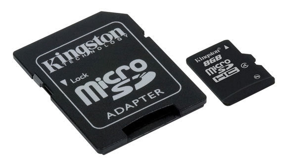 Kingston Technology Kingston microSD 8 GB – Klasse 4, 4 MB/s Lesen