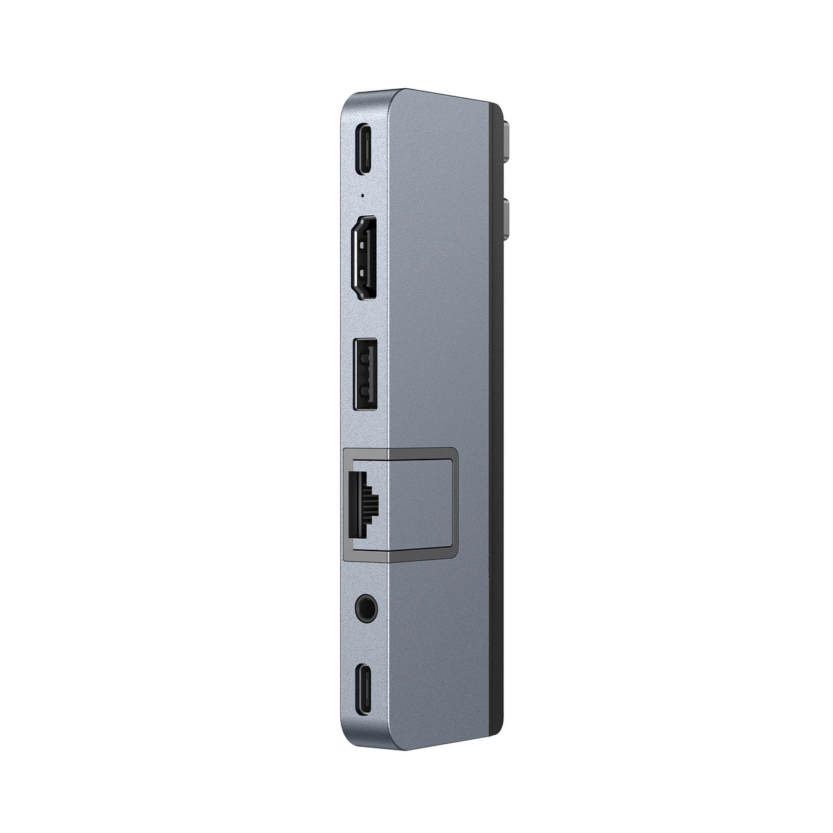 HYPER Duo Pro USB-Hub – USB-C, 1× HDMI, 1× USB-A, 100 W PD, GbE, microSD, 3,5 mm Audio, TB4 × 1