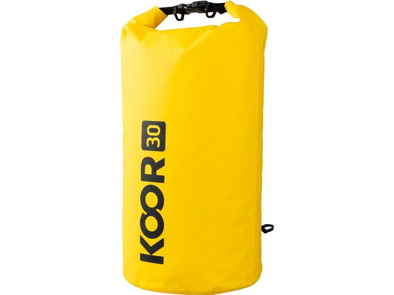 KOOR Sporttasche Dry Bag – 30 l, PVC, Gelb, 40,5 × 67 × 23 cm