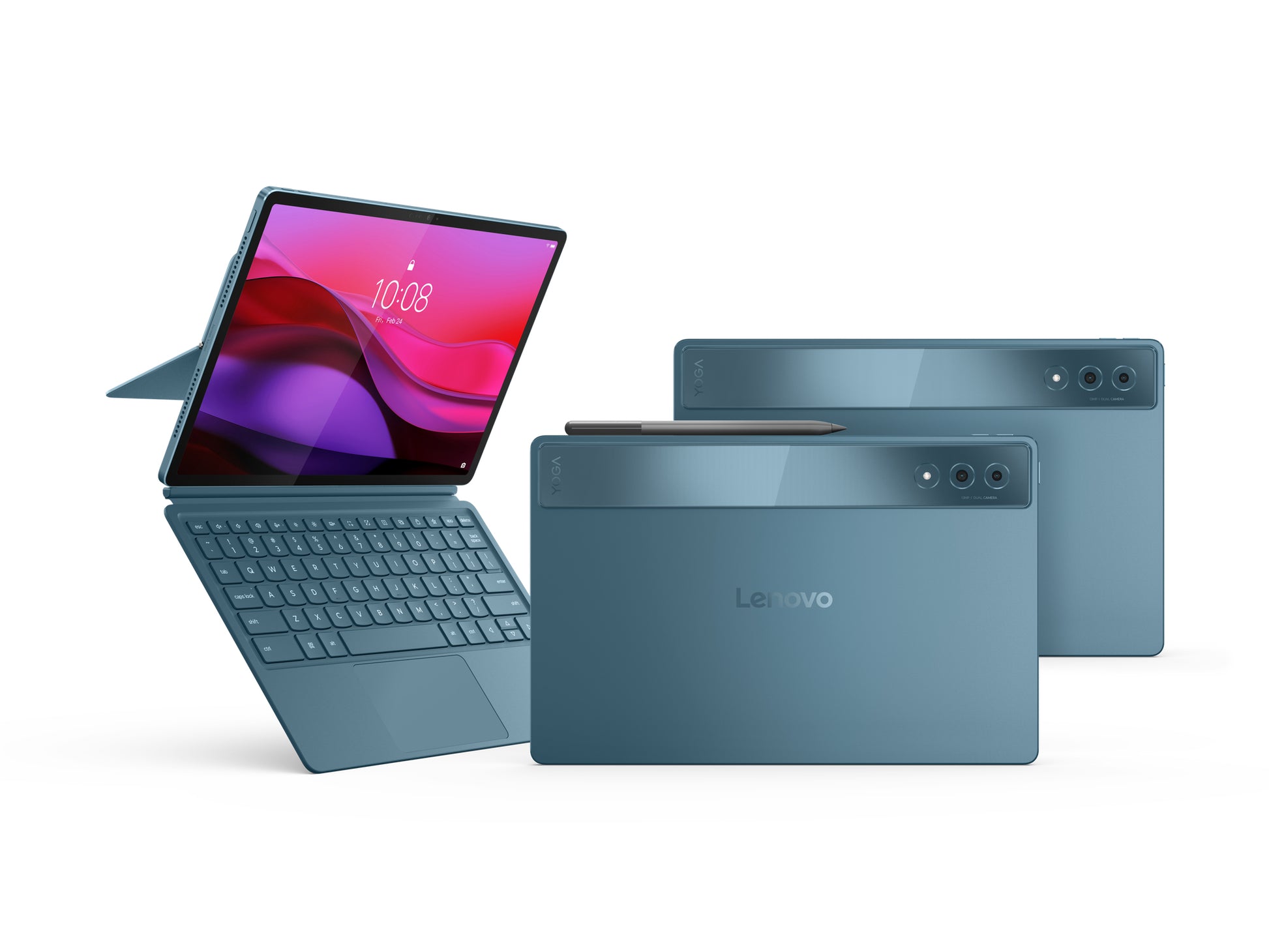 Lenovo Yoga Tab Plus – 12,7", 256 GB, 16 GB RAM, Wi‑Fi, Türkis, IP53