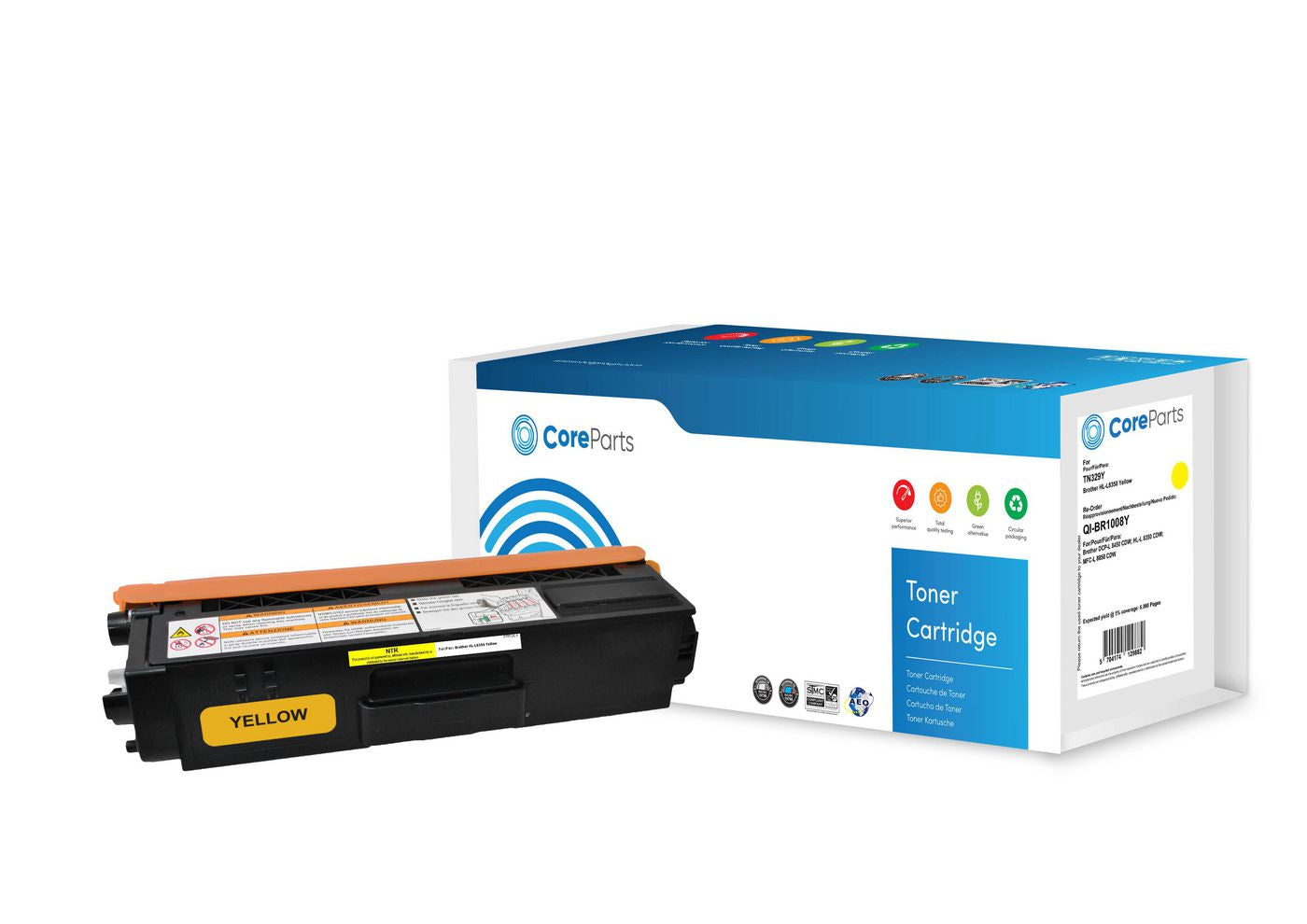 CoreParts Brother TN-329Y Gelb Toner – Original – 6'000 Seiten – für Brother HL-L8350