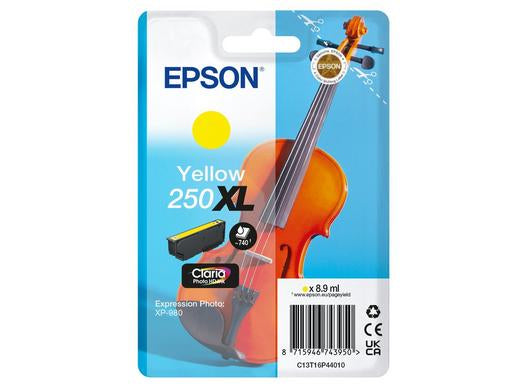 Epson 250XL Gelbe Tintenpatrone (Original) – 740 Seiten – für Expression Photo XP-980 – T16P44010