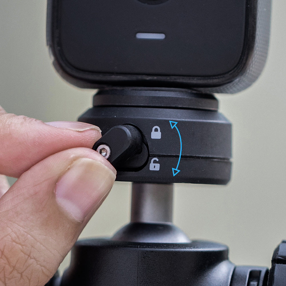PGYTECH CapLock P-GM-218 Mini-Stativ – 3 Beine, Traglast 1 kg, Aluminium – Schwarz