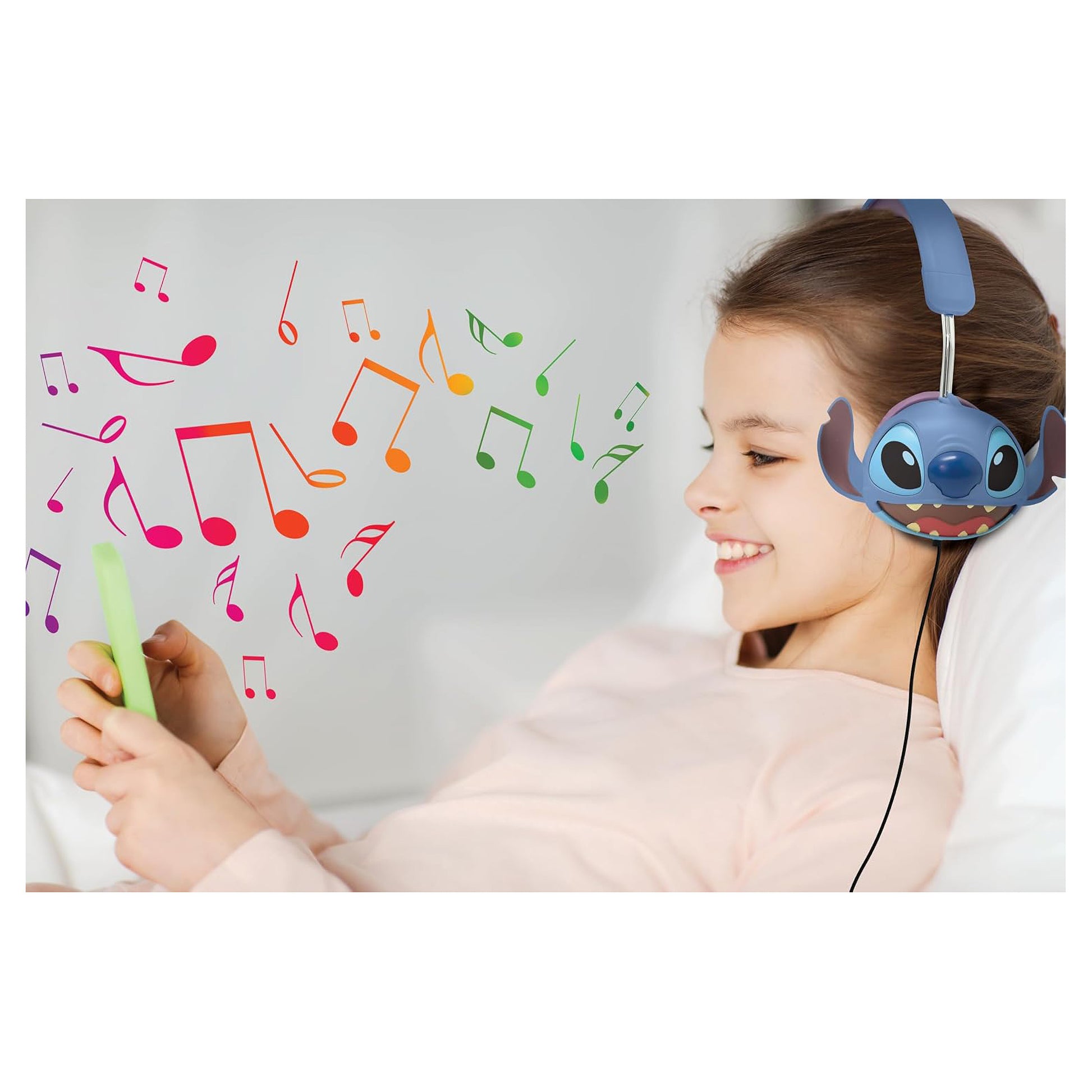 Lexibook Disney Stitch HP015D Kinderkopfhörer – On-Ear, Kabelgebunden, 3,5 mm Klinke, 85 dB Lautstärkebegrenzung, Blau