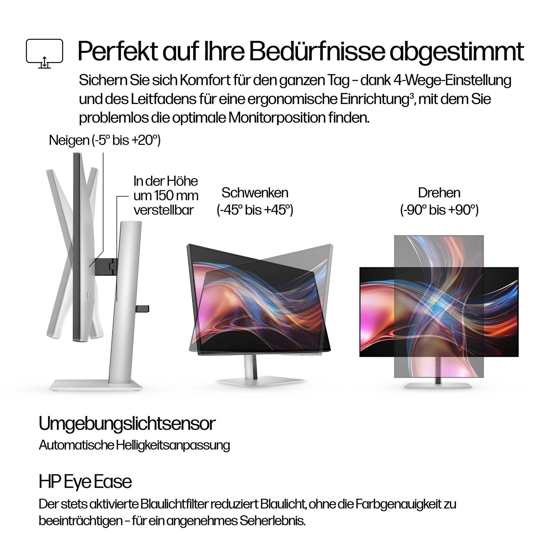 HP Series 7 Pro 727pu – Monitor, 27" 2560 × 1440 (WQHD), Thunderbolt 4