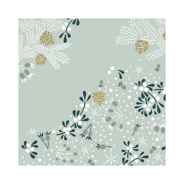 Paper + Design Servietten Frosty floral – 33 × 33 cm, 3-lagig – 20 Stück