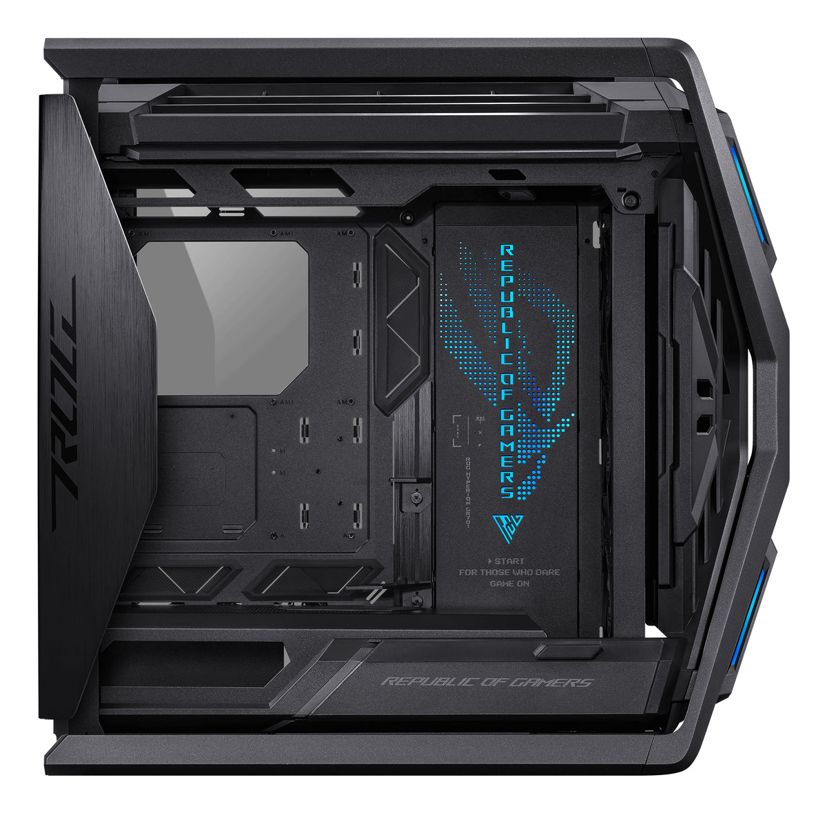 ASUS GR701 ROG Hyperion – PC-Gehäuse – Schwarz, E-ATX/ATX/mATX/M-ITX, 7 Lüfterplätze, 5×2,5"/2×3,5"