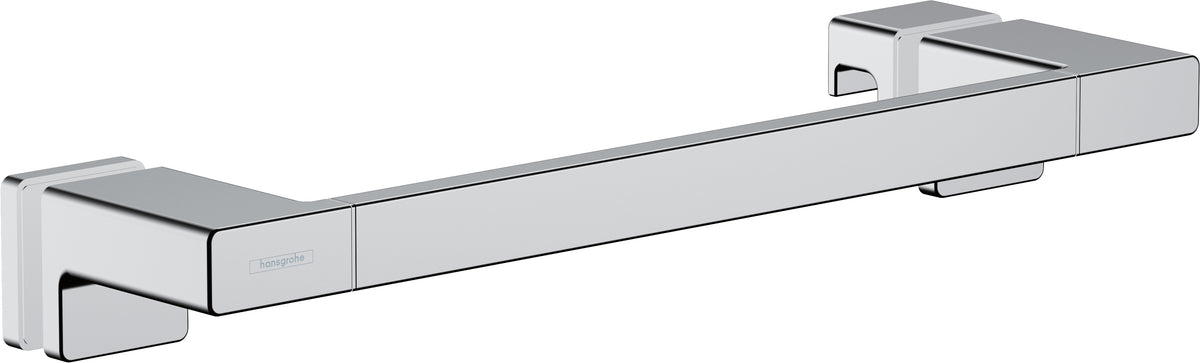 Hansgrohe Wannengriff AddStoris Q – 9,8×39,8×5,2 cm, Metall, zum Schrauben, Chrom