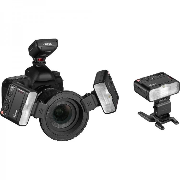 Godox MF12 Makro-Blitz – Leitzahl 16, Akku, Blitzfolge 1,7 s – für Canon, Fujifilm, Godox u. a.