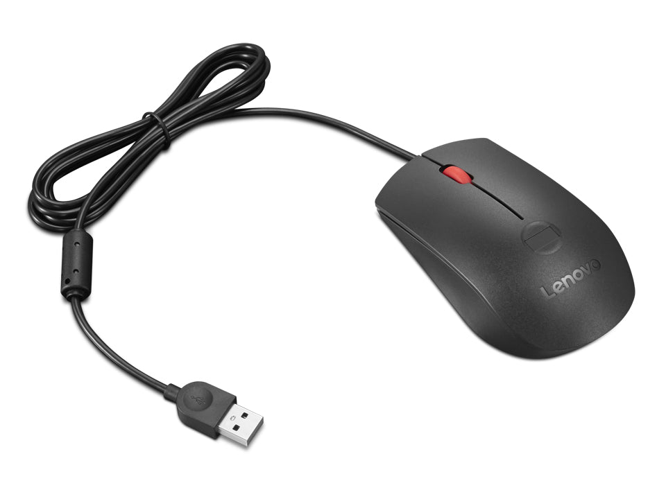 Lenovo 4Y51S24029 – Maus – Kabelgebunden (USB‑A), 2000 DPI, beidhändig, Schwarz