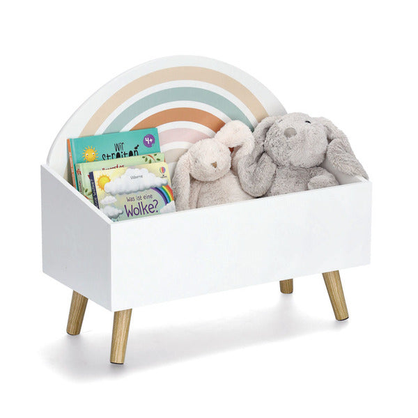 Zeller Present 13538 Rainbow Truhe – MDF/Holz – Mehrfarbig/Weiss – 280 × 520 × 580 mm