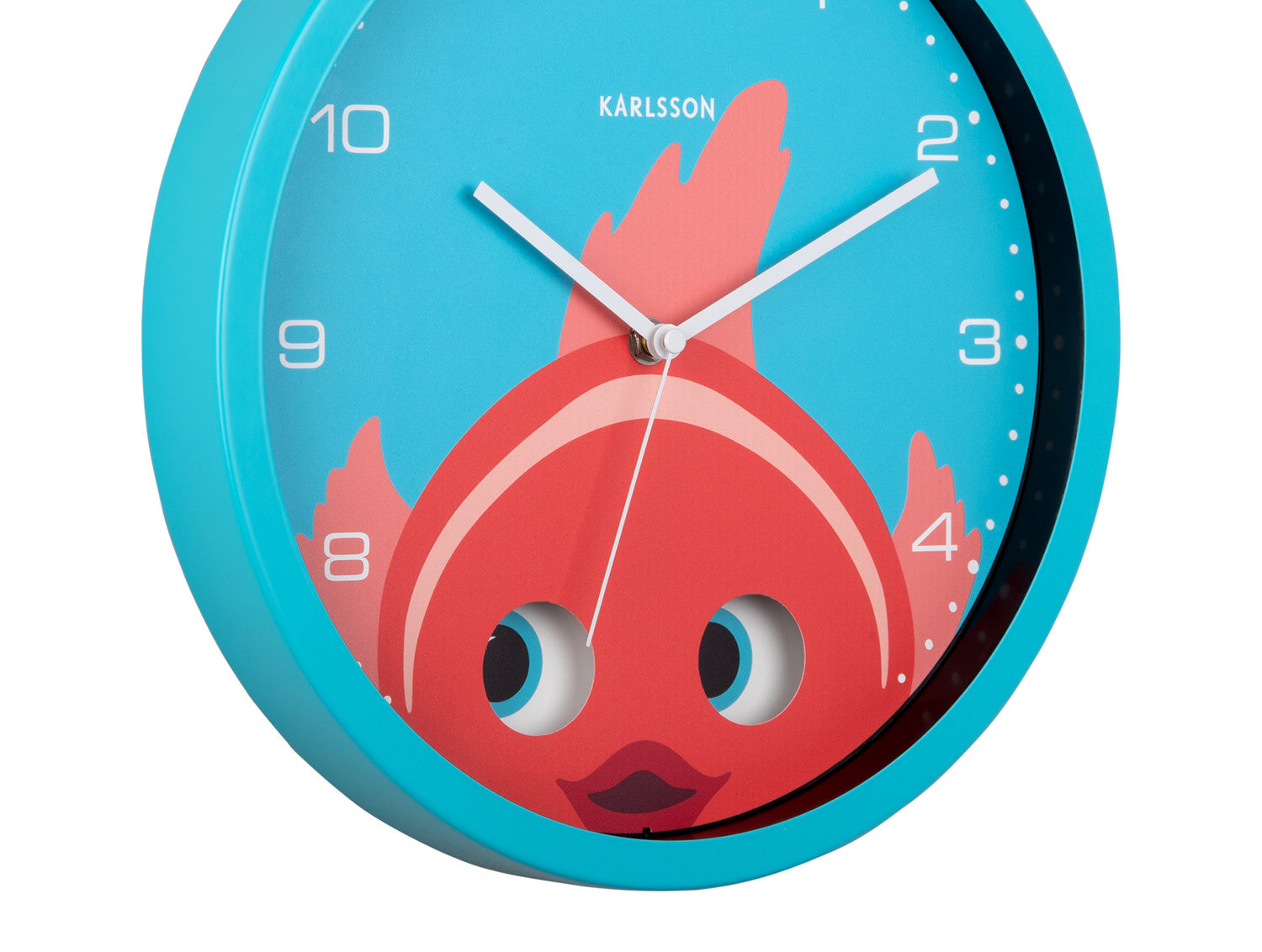 Karlsson Wanduhr, hellblau, Metall
