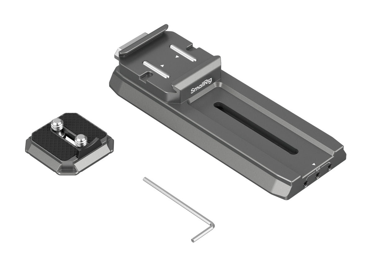 SmallRig HawkLock H38 QR-Platte – 134,6 × 62,6 × 29,5 mm – für DJI RS 3 Mini, RS 3, RS 4 und andere – Schwarz