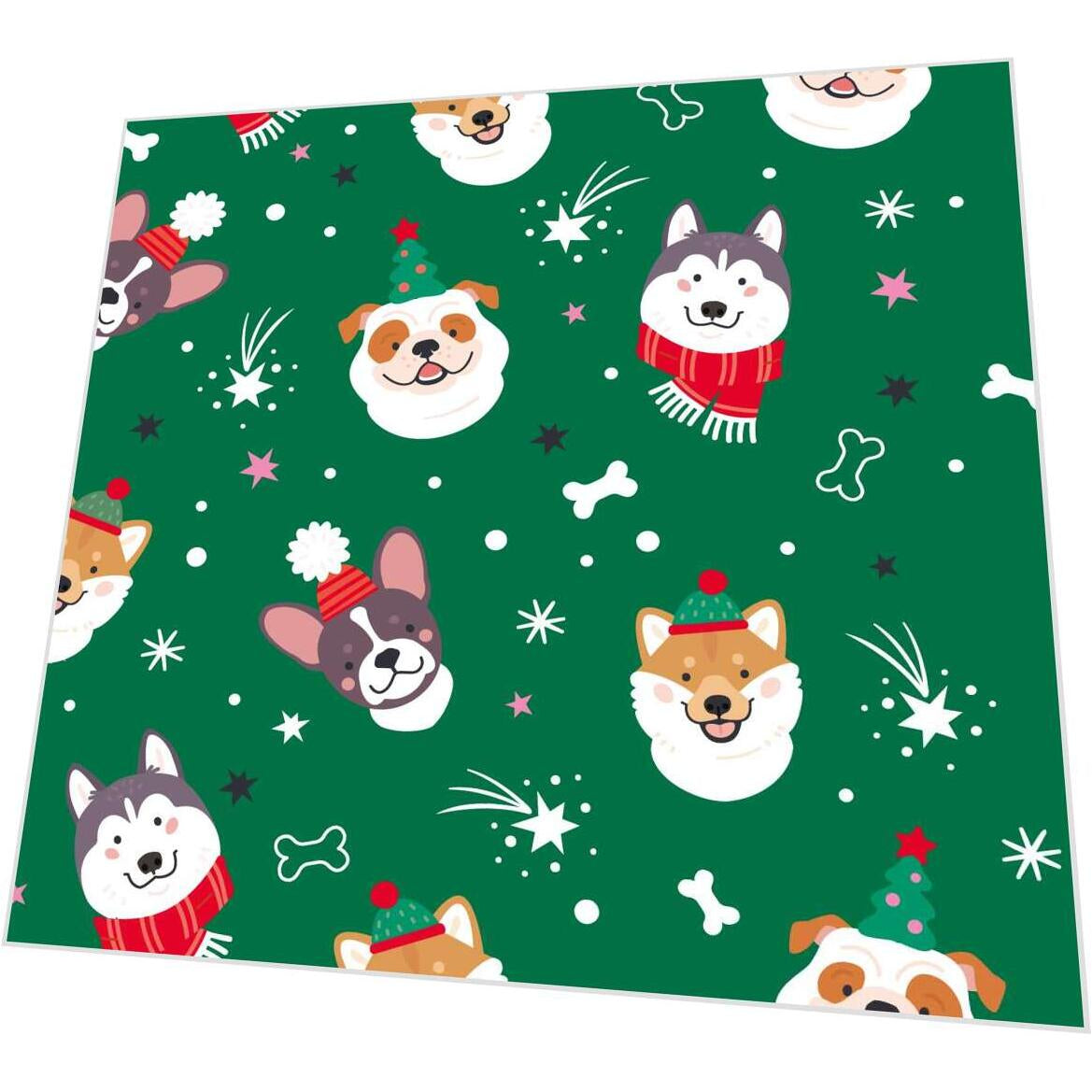 Paper + Design Servietten Merry Dogs mehrfarbig – 33 × 33 cm, 3-lagig – 20 Stück